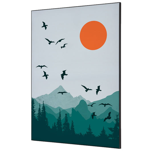 Showdown® Displays Dekobild Sonne und Vögel 84,1 x 59,4 cm (B x H) Holz