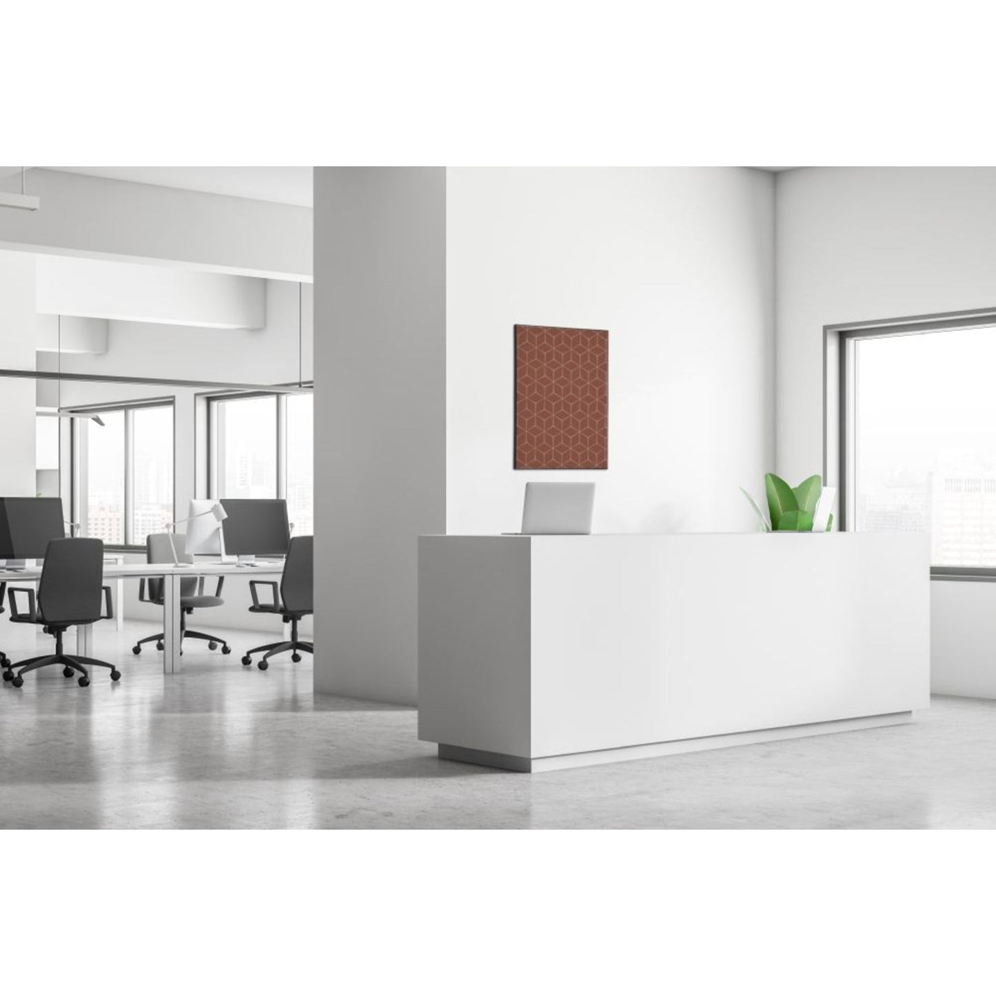 Showdown® Displays Dekobild Hexagon 84,1 x 59,4 cm (B x H) Holz