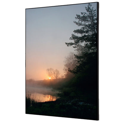 Showdown® Displays Dekobild Wald Sonnenaufgang 42 x 59,4 cm (B x H) Holz
