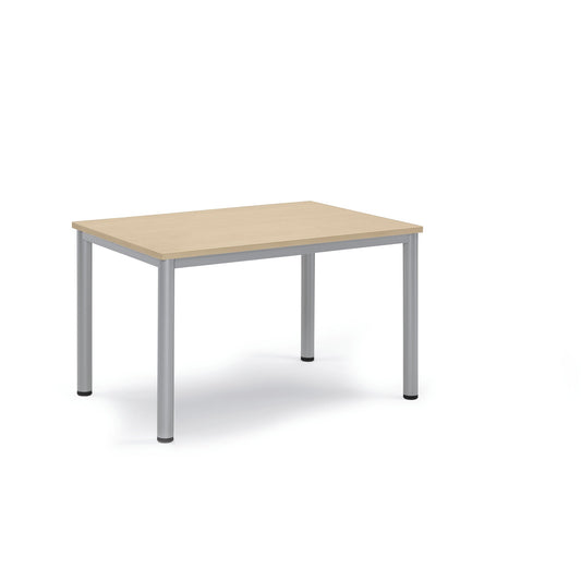 Konferenztisch BASE-MODUL Q 1.200 x 720 x 800 mm (B x H x T) 3-Schicht-Spanplatte, melaminharzbeschichtet Farbe der Tischplatte: ahorn