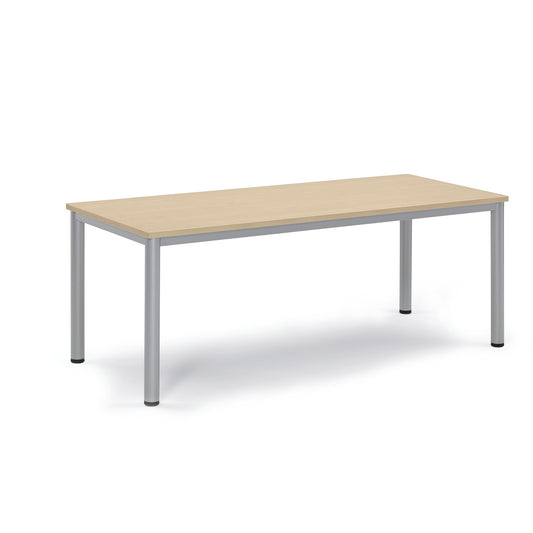 Konferenztisch BASE-MODUL Q 1.800 x 720 x 800 mm (B x H x T) 3-Schicht-Spanplatte, melaminharzbeschichtet Farbe der Tischplatte: ahorn