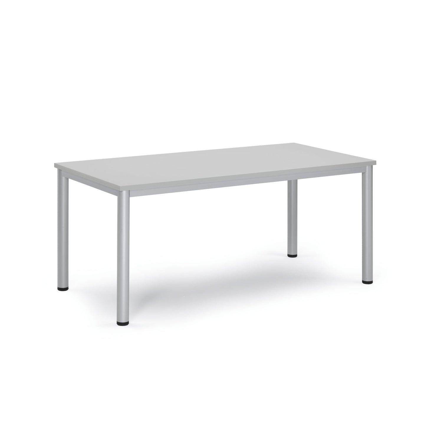 Konferenztisch BASE-MODUL Q 1.600 x 720 x 800 mm (B x H x T) 3-Schicht-Spanplatte, melaminharzbeschichtet Farbe der Tischplatte: lichtgrau