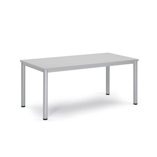 Konferenztisch BASE-MODUL Q 1.600 x 720 x 800 mm (B x H x T) 3-Schicht-Spanplatte, melaminharzbeschichtet Farbe der Tischplatte: lichtgrau