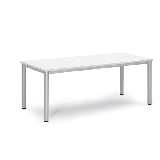 Konferenztisch BASE-MODUL Q 1.800 x 720 x 800 mm (B x H x T) 3-Schicht-Spanplatte, melaminharzbeschichtet Farbe der Tischplatte: weiß