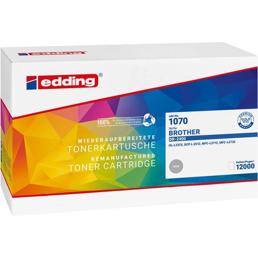 edding Trommel Kompatibel mit: Brother DR-2400 ca. 12.000 Seiten schwarz