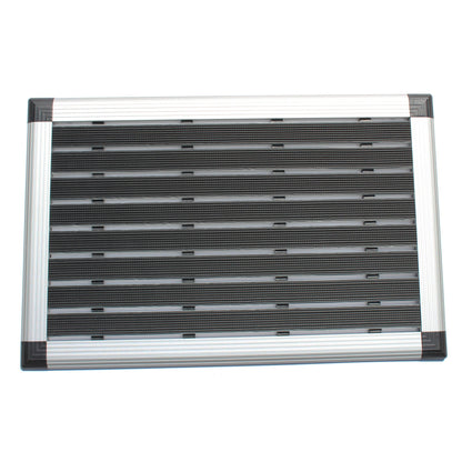 Doortex Schmutzfangmatte Alumat Außenbereich 40 x 60 cm (B x L) Aluminium/PVC schwarz