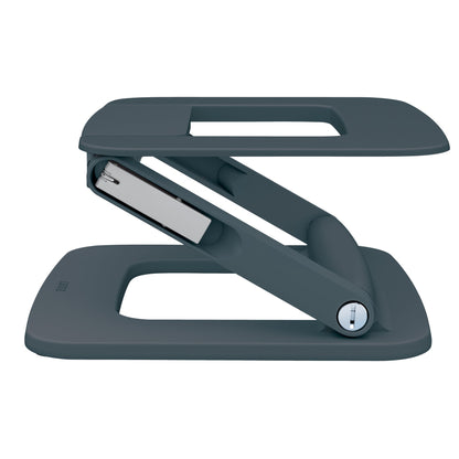 Leitz Notebookständer Ergo Multi-Winkel höhenverstellbar 80 % Post-Consumer-Kunststoff dunkelgrau