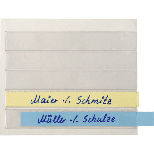 SoldanPlus Vollsichtreiter 100 x 15 mm (B x H) Kunststoff transparent 100 St./Pack.