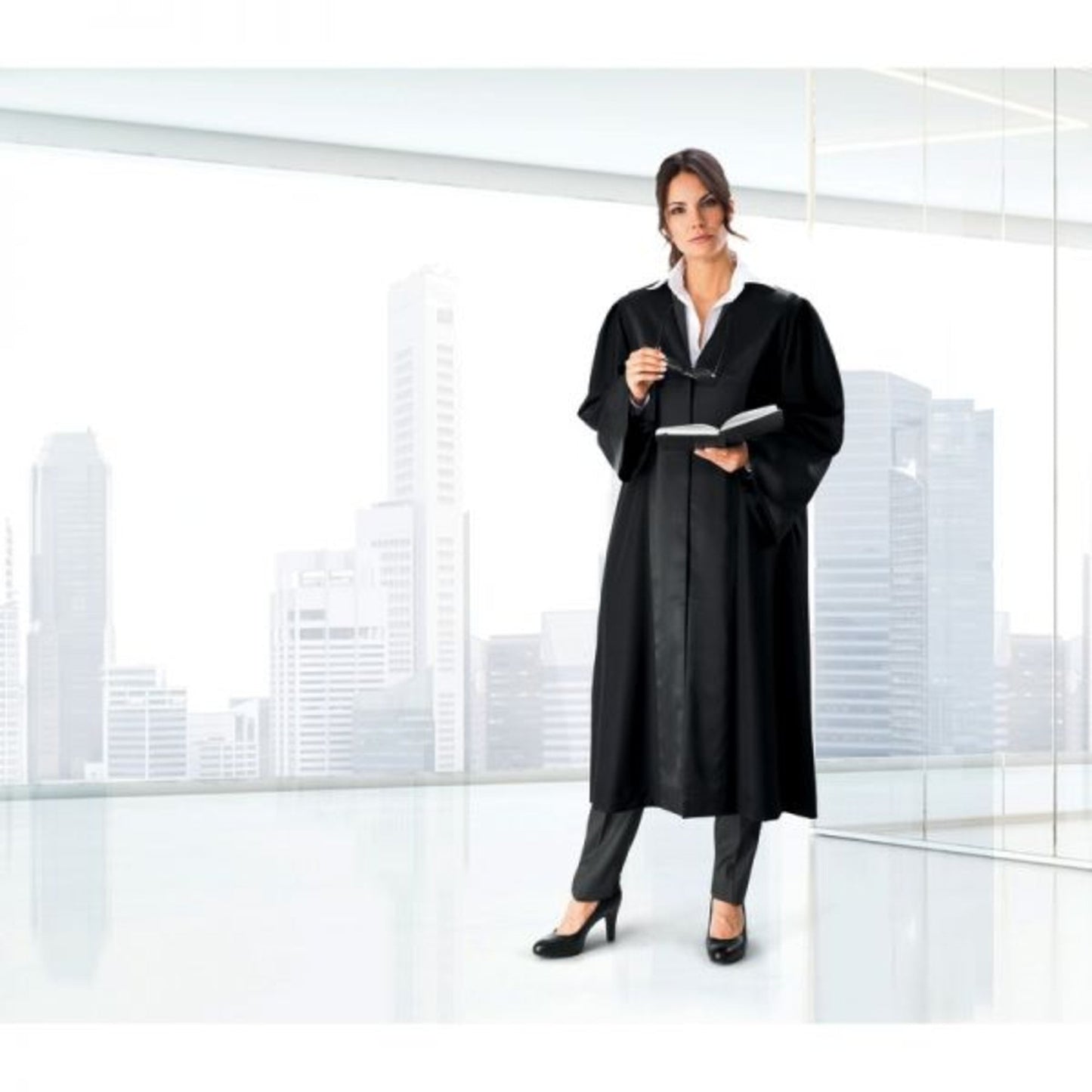 SoldanPlus Robe Classic-Line 34/36 Damen 100 % Polyester schwarz