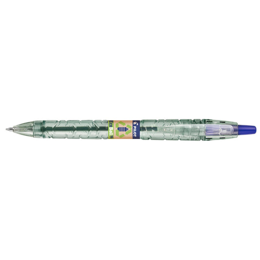 PILOT Kugelschreiber Bottle 2 Pen Ecoball 0,6mm blau Mine auswechselbar dokumentenecht Schaftfarbe: transluzent