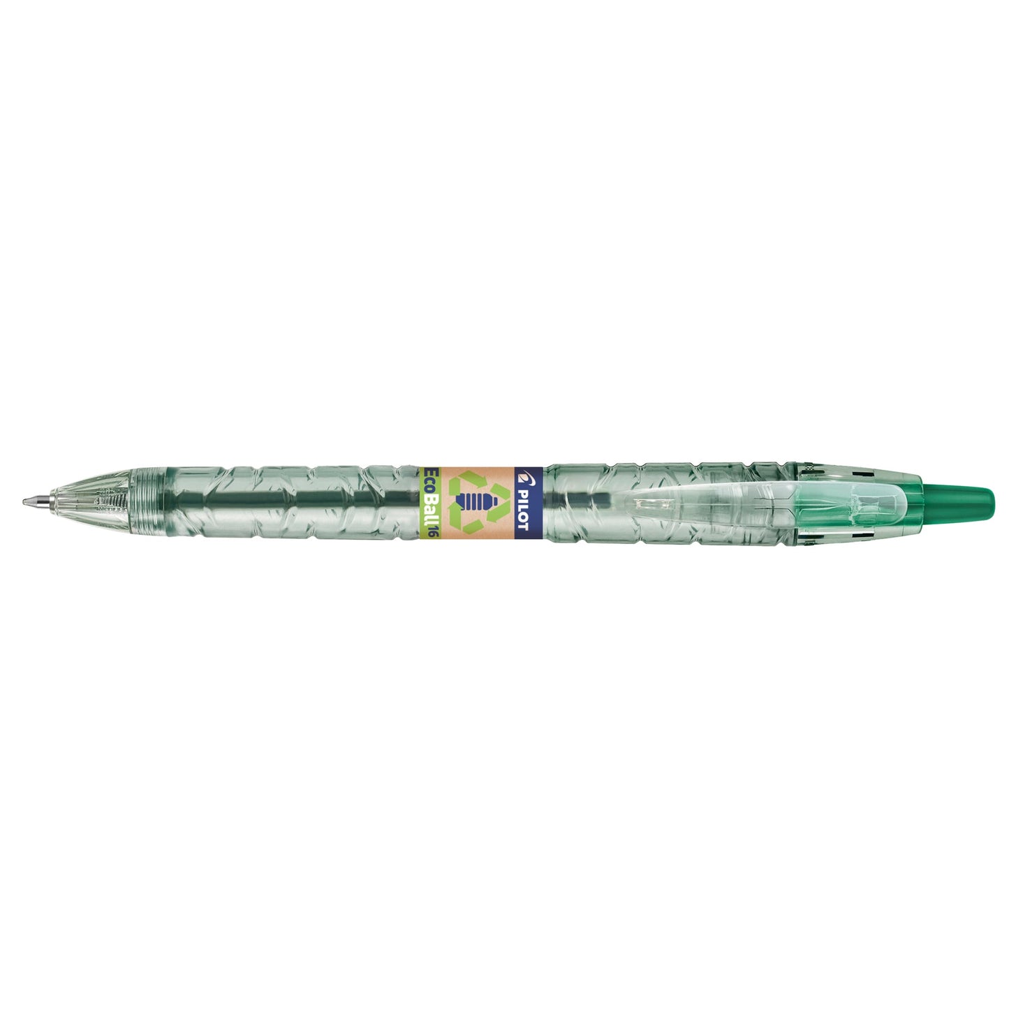 PILOT Kugelschreiber Bottle 2 Pen Ecoball 0,6mm grün Mine auswechselbar dokumentenecht Schaftfarbe: transluzent