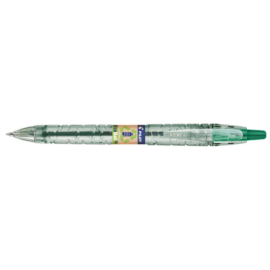 PILOT Kugelschreiber Bottle 2 Pen Ecoball 0,6mm grün Mine auswechselbar dokumentenecht Schaftfarbe: transluzent