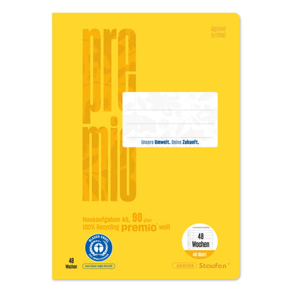 Staufen Hausaufgabenheft Premio 040788003 A5 90g 48Bl