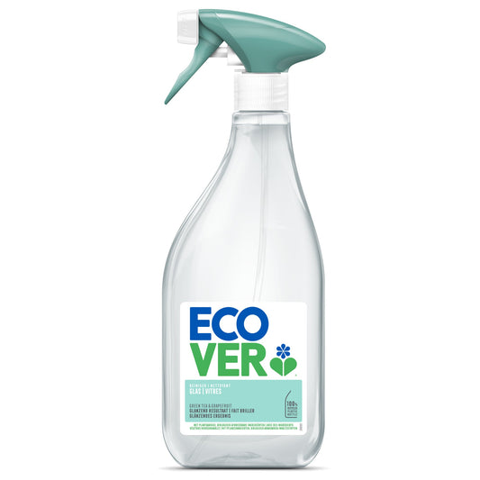 ecover Glasreiniger Grüner Tee & Grapefruit biologisch abbaubar 6,7-7 Plastik, 100 % recycelt 0,5l