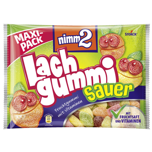 nimm2 Fruchtgummi Lachgummi Sauer 376 g/Pack.
