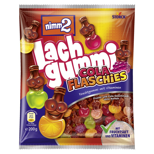 nimm2 Fruchtgummi Lachgummi Cola Flaschies 200 g/Pack.