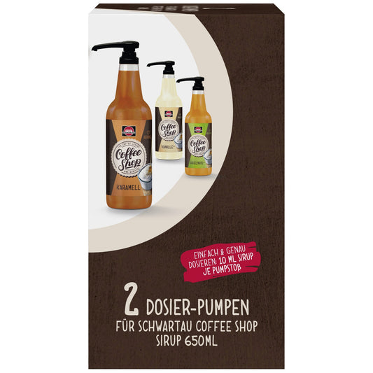 Schwartau Dosierpumpe Schwartau Sirup Coffee Shop 650 ml Kunststoff schwarz 2 St./Pack.