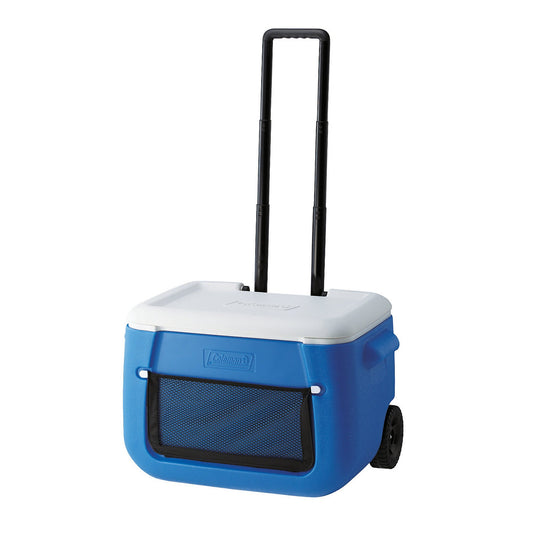 Coleman Kühlbox 50QT Polylite Wheeled 46l Polypropylen blau/weiß