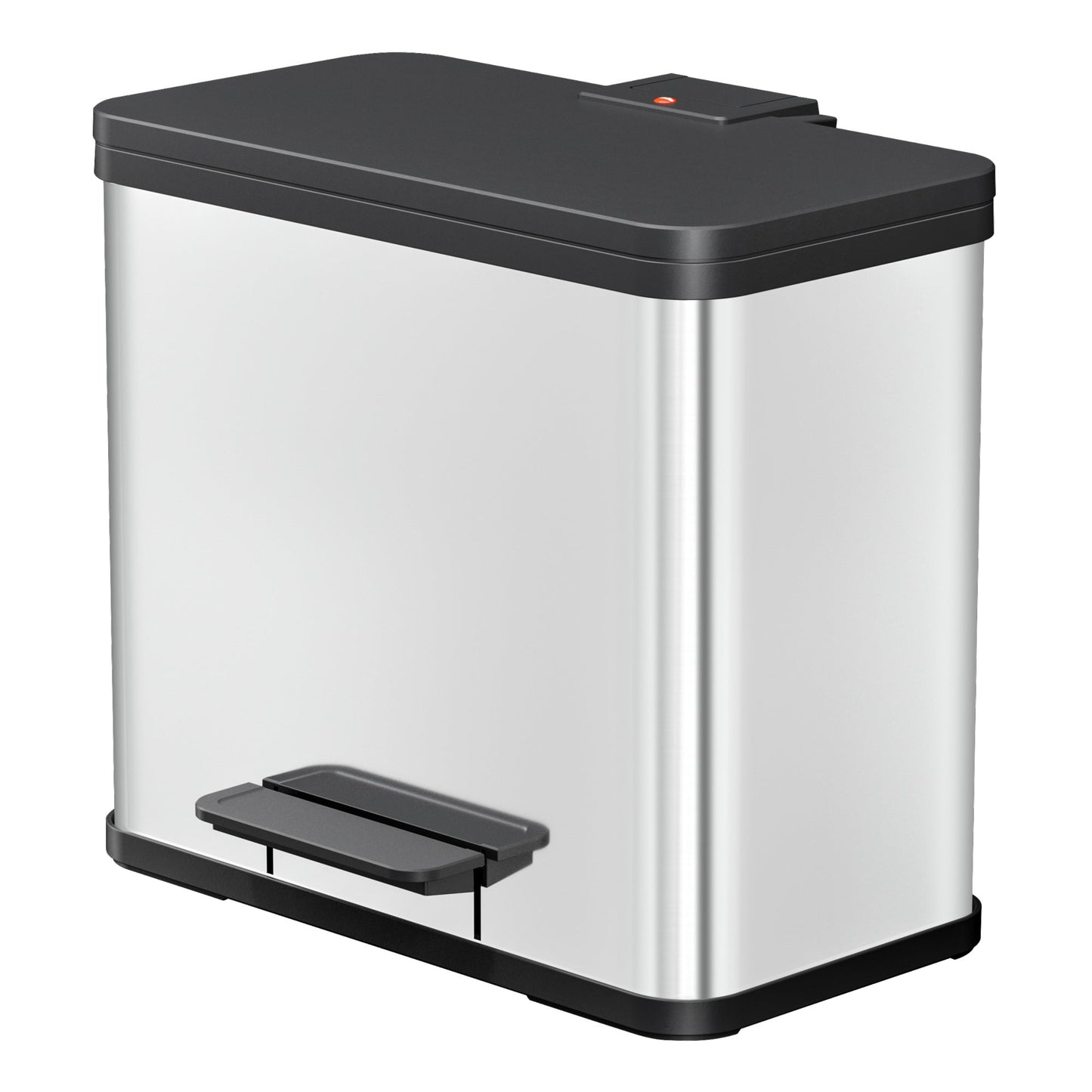 Hailo Tretabfalleimer Öko duo Plus L 47 x 43 x 34 cm (B x H x T) 1 x 17, 1 x 9l Edelstahl edelstahl