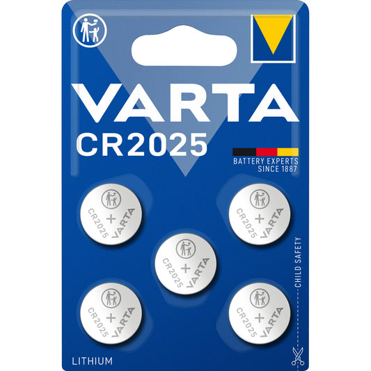 Varta Knopfzelle Lithium CR2025 3V 170 mAh 5 St./Pacik.