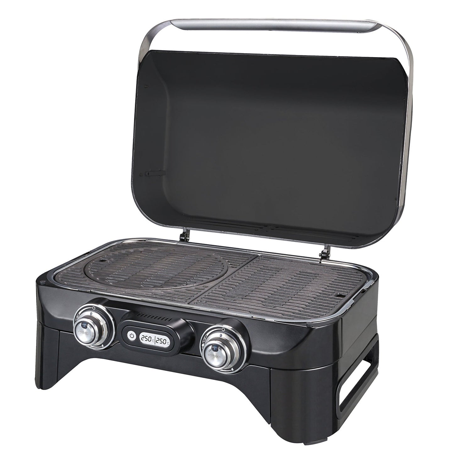 CAMPINGAZ Gasgrill Attidude 2100 EX Außenbereich offen: 65 x 73 x 69 cm, geschlossen: 65 x 36 x 52 cm (B x H x T) Butan oder Propan 360 g/h elektronisch 2 Brenner inkl. Schlauch, Druckregler (50 mbar)