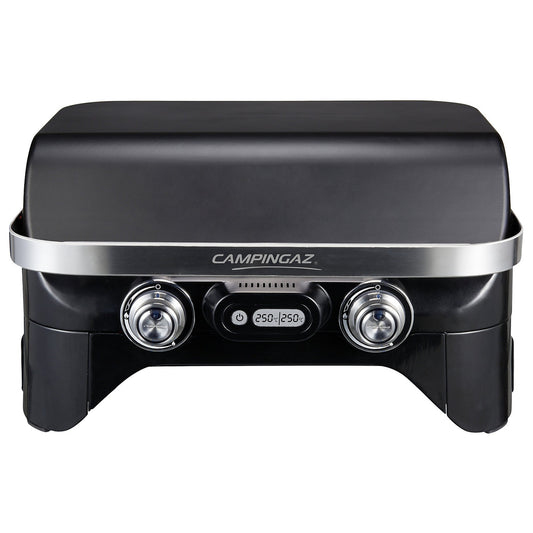 CAMPINGAZ Gasgrill Attidude 2100 EX Außenbereich offen: 65 x 73 x 69 cm, geschlossen: 65 x 36 x 52 cm (B x H x T) Butan oder Propan 360 g/h elektronisch 2 Brenner inkl. Schlauch, Druckregler (50 mbar)