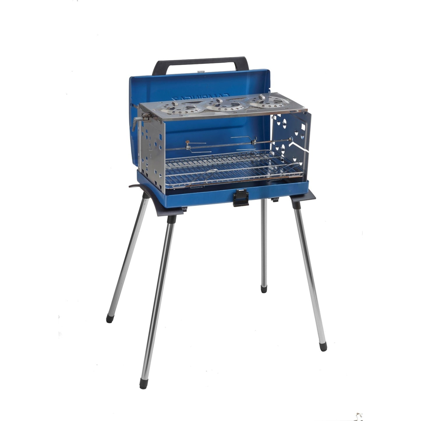 CAMPINGAZ Gasgrill 200 SGR Außenbereich offen: 73 x 108 x 54 cm, geschlossen: 65 x 17 x 40 cm (B x H x T) Butan oder Propan 378 g/h manuell 1 Brenner inkl. Gasschlauch (80 cm), Drehspieß