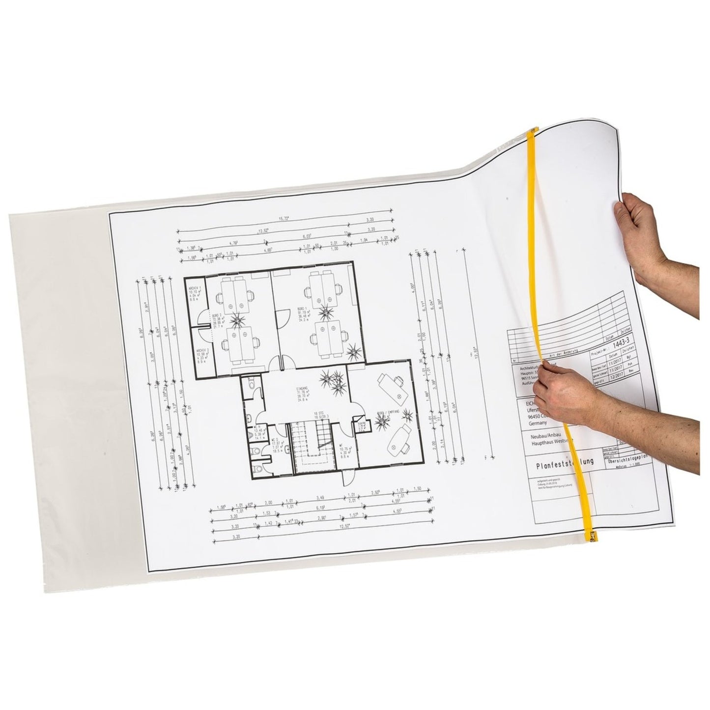 EICHNER Planschutztasche 90 x 65 cm (B x H) Polyethylen transparent
