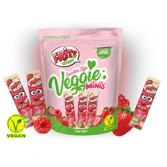 FRITT Bonbons Minis Smoothie Style Mix Erdbeer-Himbeer 135 g/Pack.