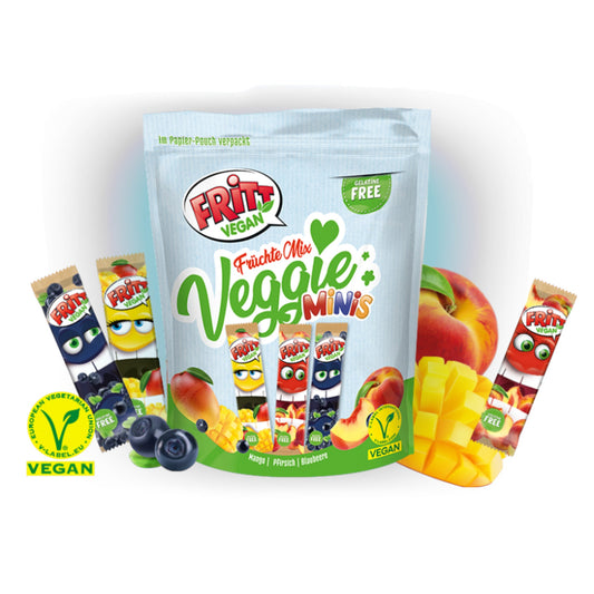 FRITT Bonbons Minis Früchte MIx Mango, Pfirsich, Blaubeere 135 g/Pack.