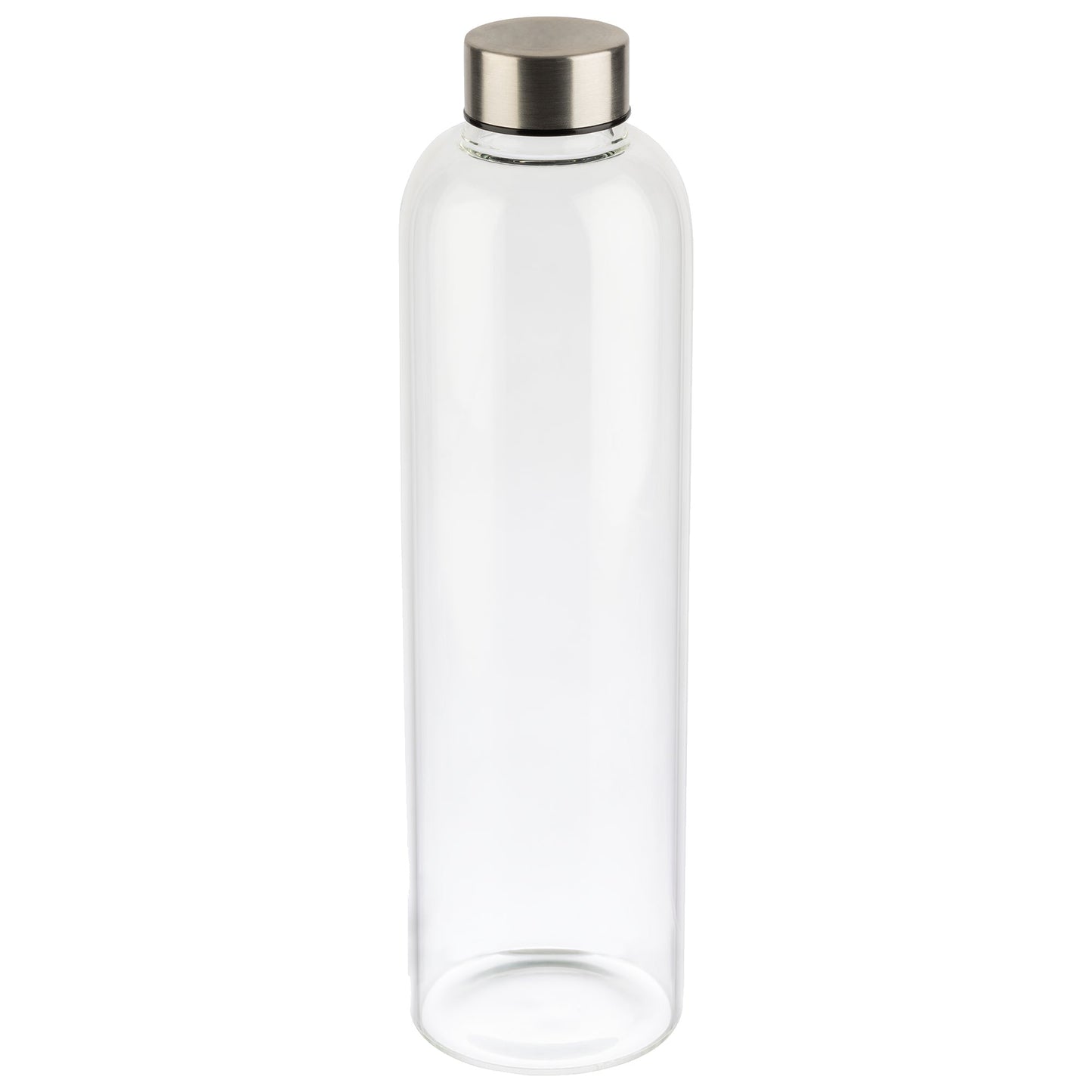 APS Trinkflasche EVERFILL 1l Borosilikatglas/Edelstahl 18/8/Silikon/Polypropylen transparent