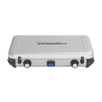 CAMPINGAZ Campingkocher Camping Kitchen 2 MAXI offen: 53 x 38,8 x 40 cm, geschlossen: 53 x 10,8 x 36 cm (B x H x T) 2 x 130 g/h Piezo erlaubter Topfdurchmesser: 28 cm Stahl, lackiert