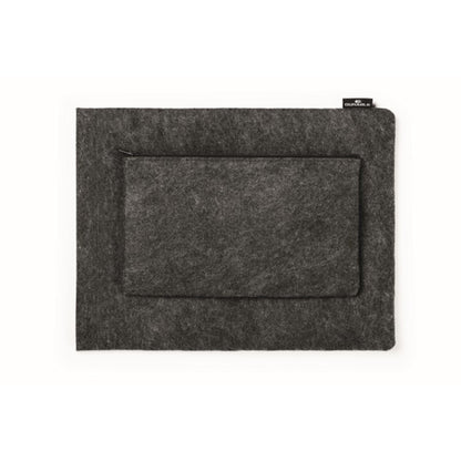 DURABLE Notebookhülle MultiBag EFFECT 25 x 32 x 2 cm (B x H x T) Zubehörtasche 24 x 13,5 cm (B x H) PET-Filz, 60 % recycelt anthrazit