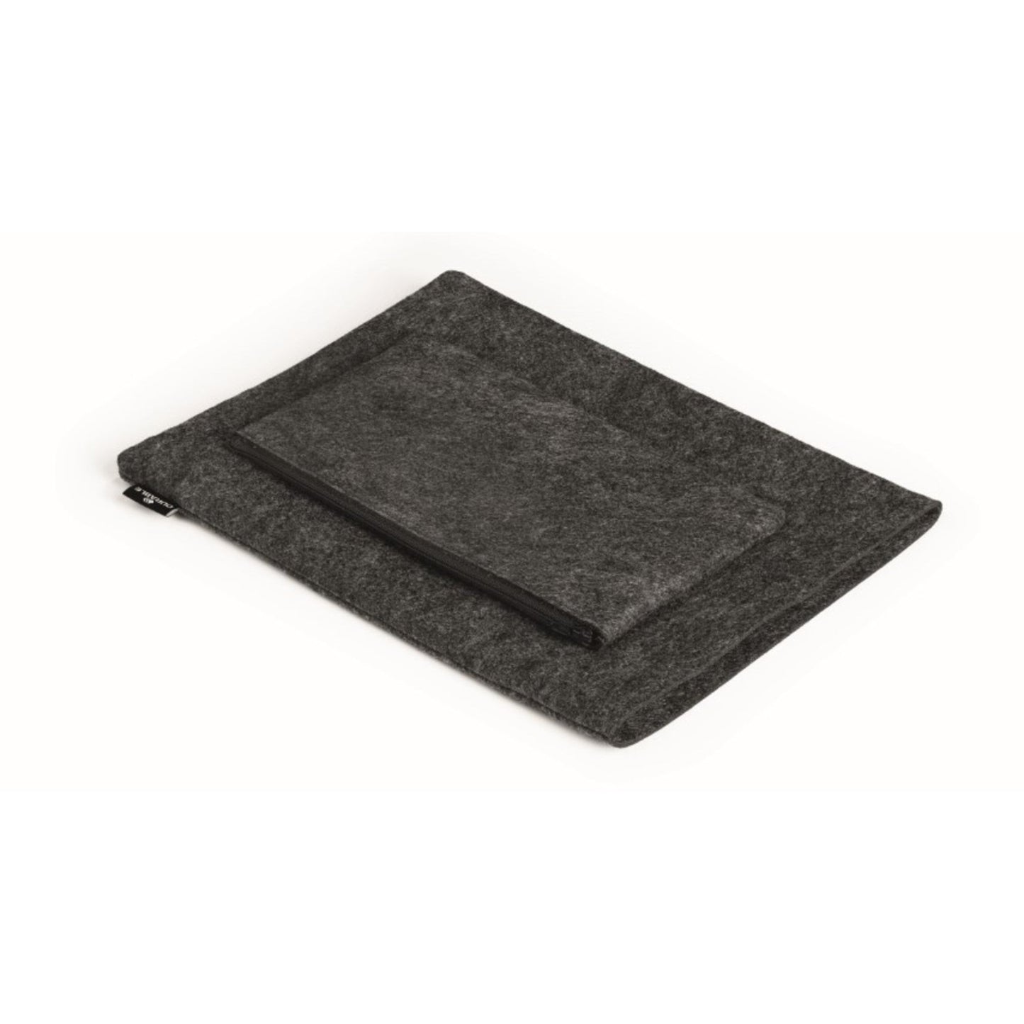 DURABLE Notebookhülle MultiBag EFFECT 25 x 32 x 2 cm (B x H x T) Zubehörtasche 24 x 13,5 cm (B x H) PET-Filz, 60 % recycelt anthrazit