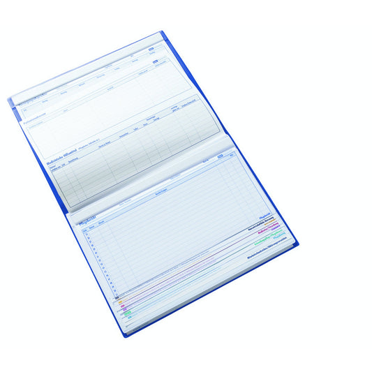 BOI Patienten-Dokumentationsmappe professional-line Pflegedokumentation DIN A4 Kunststoff blau
