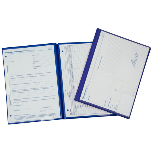 BOI Patienten-Dokumentationsmappe professional-line plus Pflegedokumentation DIN A4 Kunststoff blau