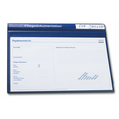 BOI Patienten-Dokumentationsmappe system-line Pflegedokumentation ambulante Dienste DIN A4 Kunststoff blau