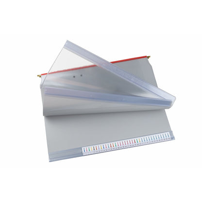 BOI Planettentasche Planette 9108-00529 DIN A4 Kunststoff grau/rot