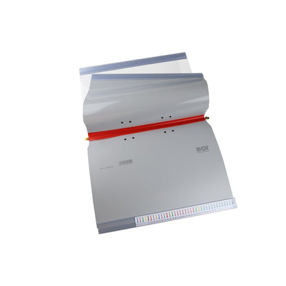 BOI Planettentasche Planette 9108-00529 DIN A4 Kunststoff grau/rot