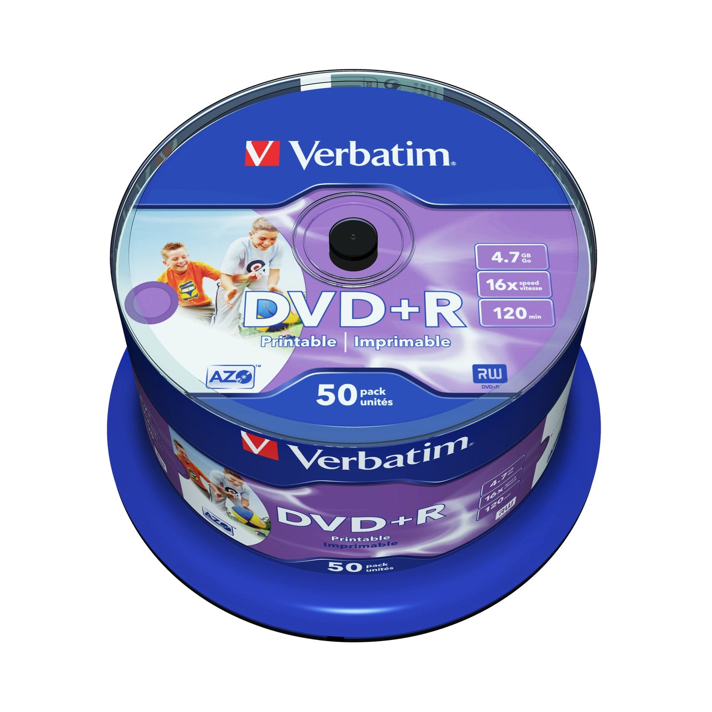 Verbatim DVD+R 120min 4,7Gbyte 16x 50 St./Pack.