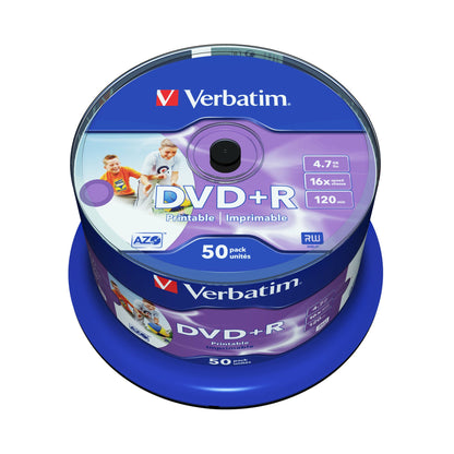 Verbatim DVD+R 120min 4,7Gbyte 16x 50 St./Pack.