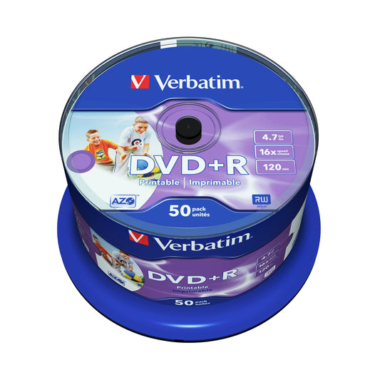Verbatim DVD+R 120min 4,7Gbyte 16x 50 St./Pack.