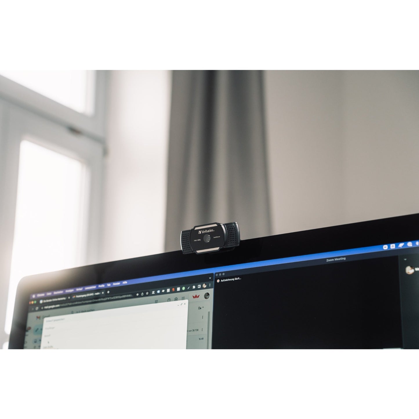 Verbatim Webcam AWC-01 80 x 76 x 32 mm (B x H x T) USB-A 1,5m schwarz