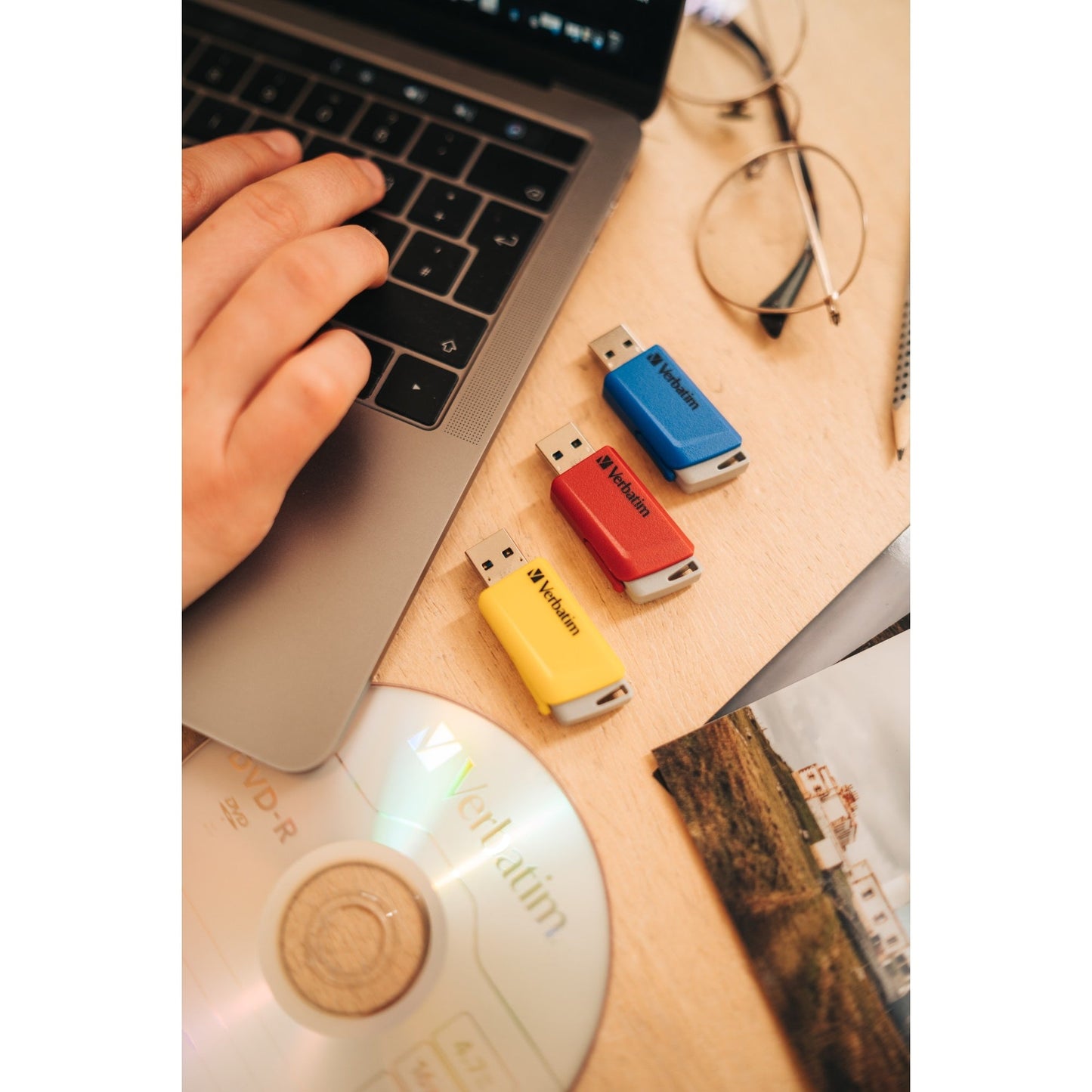 Verbatim USB-Stick Store `n` Click USB 3.2 Gen 1 16Gbyte rot, blau, gelb 3 St./Pack.