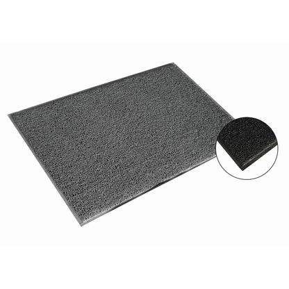 Doortex Schmutzfangmatte twistermat® Außenbereich 60 x 90 cm (B x L) 100 % Vinyl, phthalatfrei grau