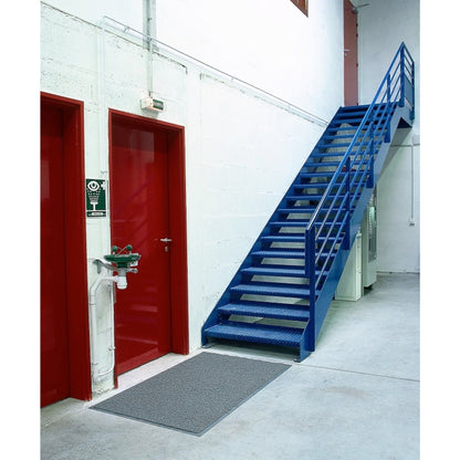 Doortex Schmutzfangmatte twistermat® Außenbereich 60 x 90 cm (B x L) 100 % Vinyl, phthalatfrei grau