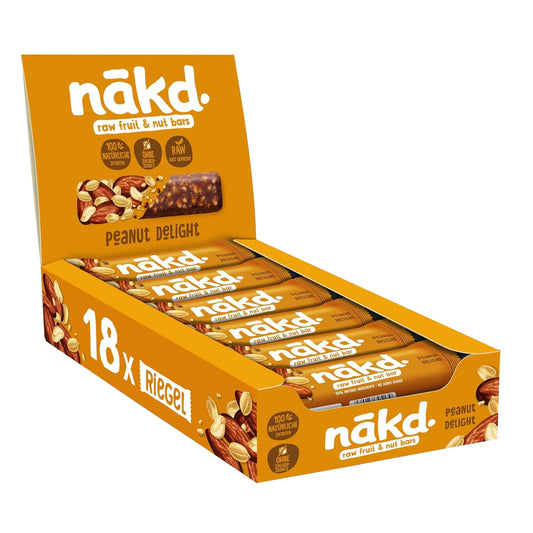 nakd. Fruchtriegel Peanut Delight Dattel/Erdnuss 18 x 36 g/Pack.