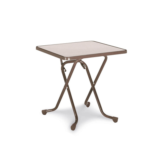BEST Klapptisch Madrid 670 x 730 x 670 mm (B x H x T) Alcolit, laminiert braun