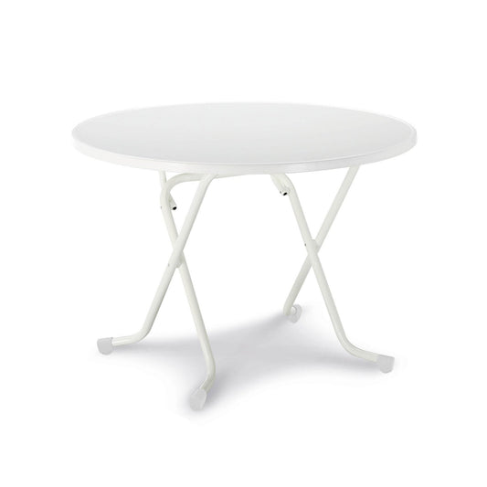 BEST Klapptisch Dublin 1.000 x 730 mm (Ø x H) Alcolit, laminiert weiß