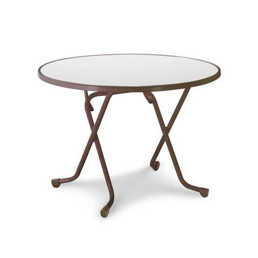 BEST Klapptisch Dublin 1.000 x 730 mm (Ø x H) Alcolit, laminiert braun